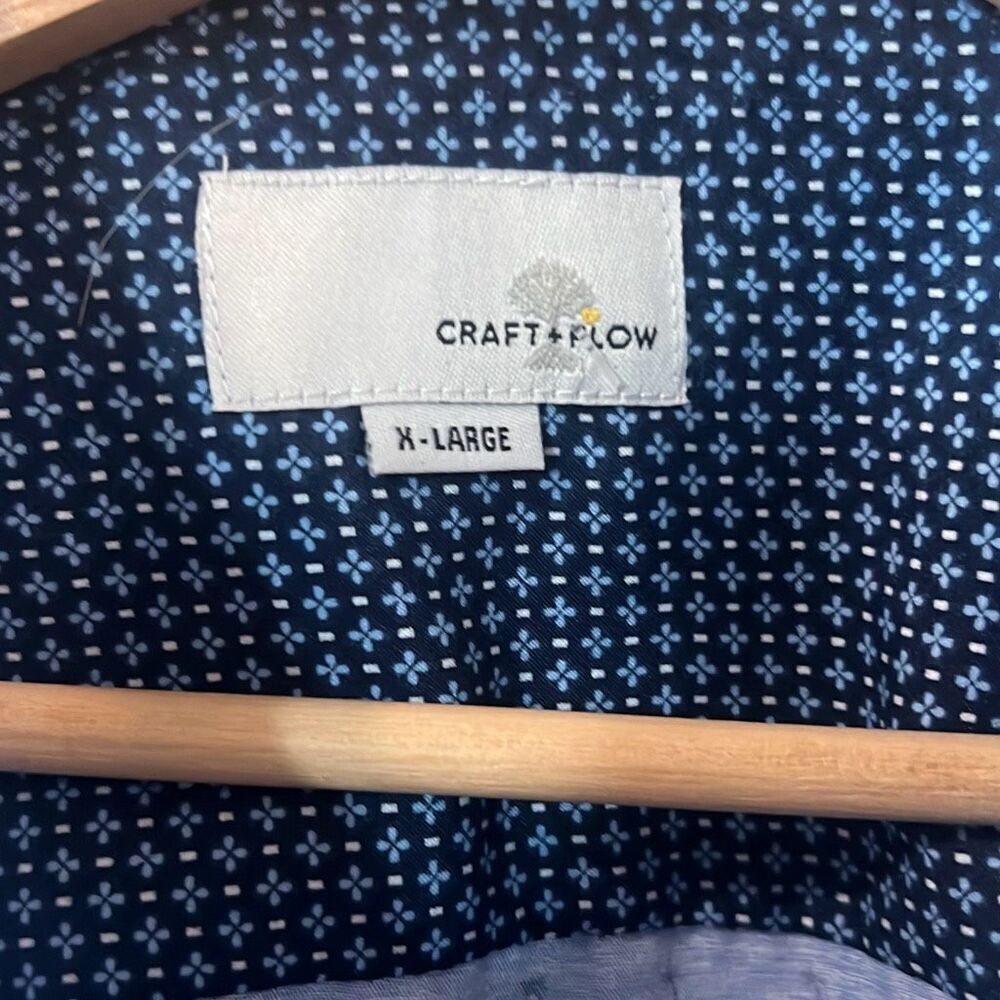 Craft & Flow Palms Short Sleeve Button Down Sz Xl… - image 4